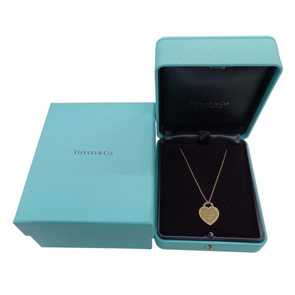 Tiffany & Co. Women's Necklace, 750YG Diamond, Return to Heart Tag, Yellow Go... - Picture 13 of 13